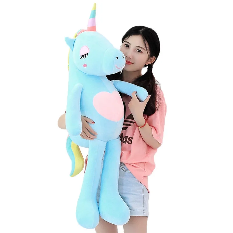 

Yangzhou Twilight Card Software Rainbow Unicorn Doll Plush Toy Doll Graphic Customization Currently Available Wholesale