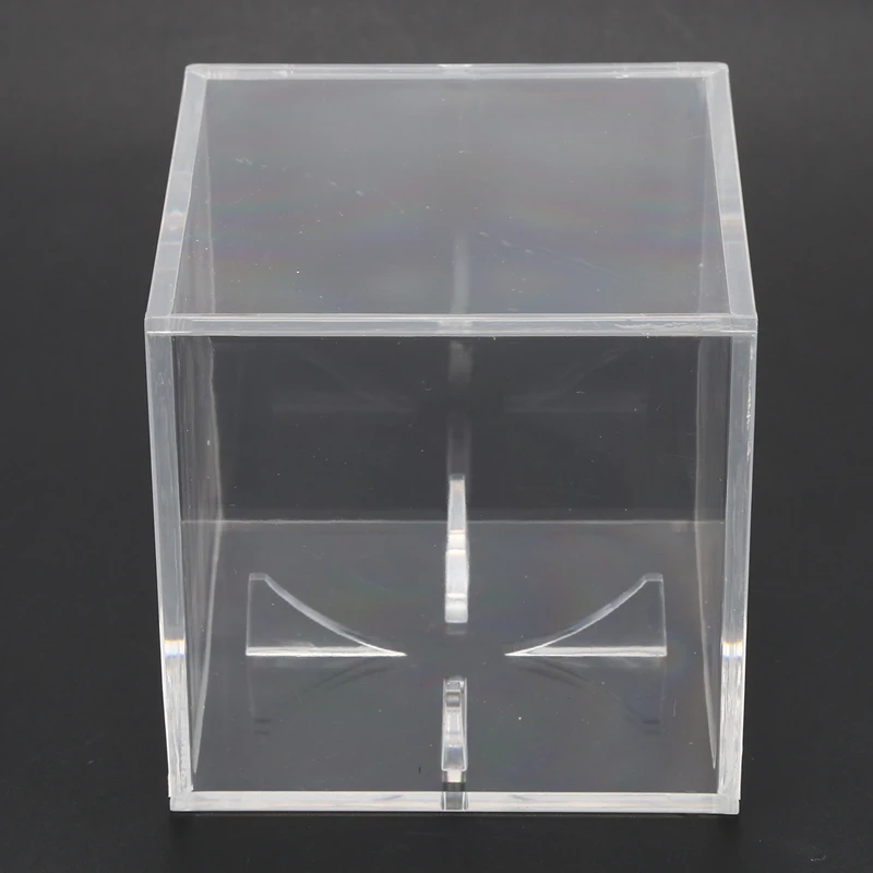 Акриловый 9 дюймов бейсбольная коробка дисплей гольф теннисный мяч прозрачный