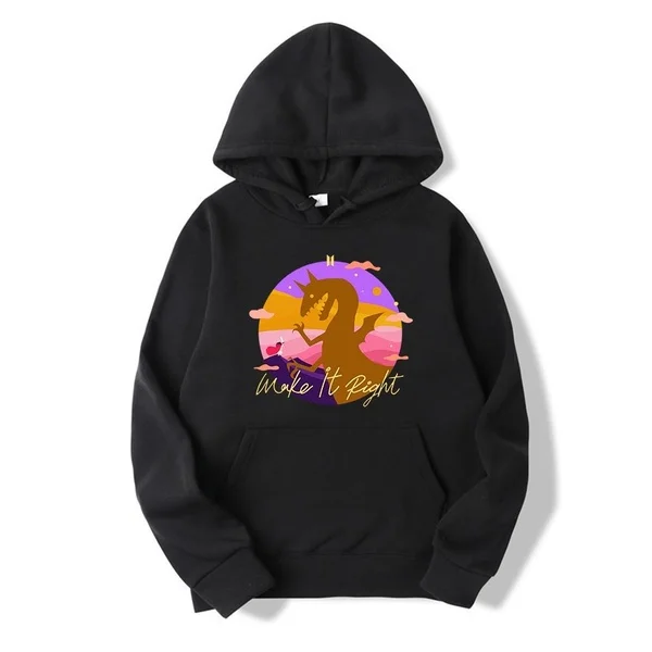 

Make It Right (feat.Lauv) Printed Hoodies Cozy Tops Pullovers