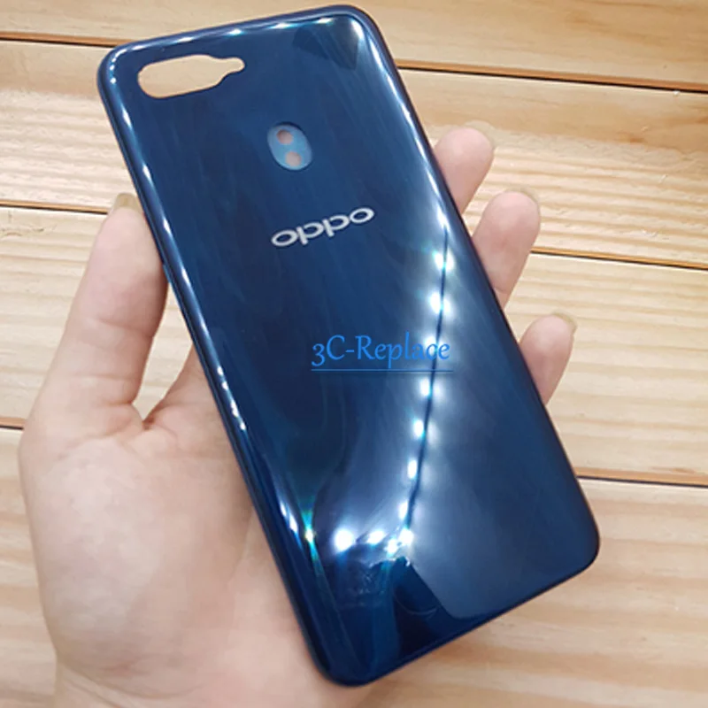 Зеленый/золотой/розовый 6,2 дюйма для Oppo A7 AX7 корпус батареи задняя крышка мобильного телефона крышка ЖК передняя средняя рамка части