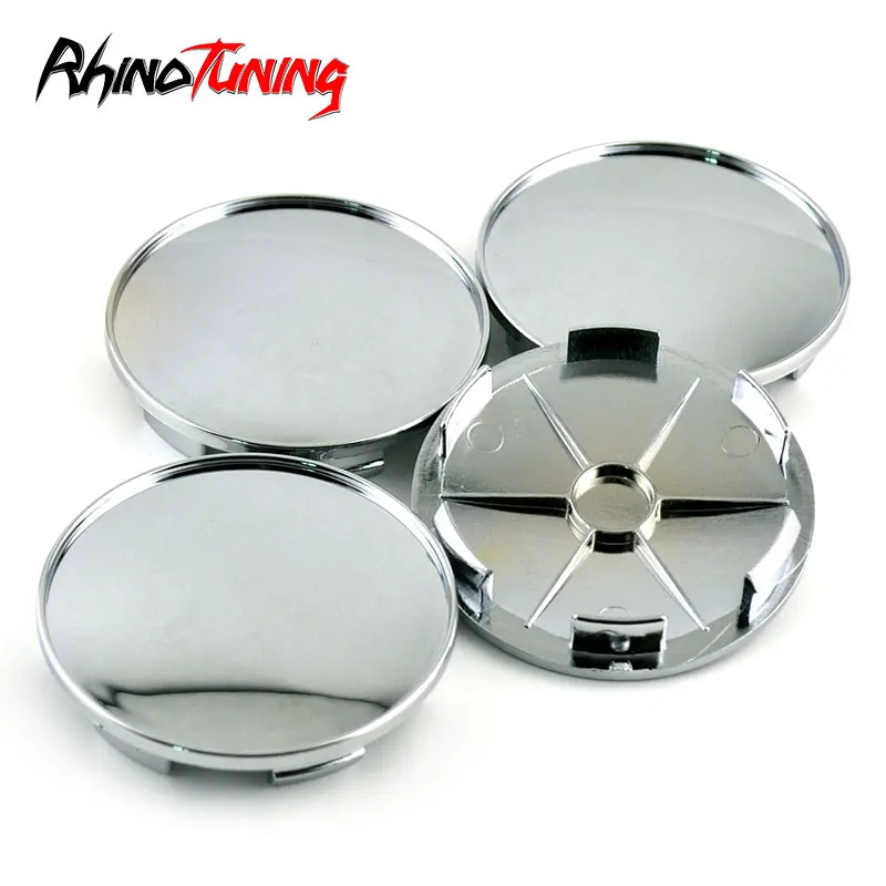 Car Wheel Center Caps Hub Rims Cover 4pcs 68mm Rhino Tuning For E87 F20 E30 E46 E90 F30 Auto Emblem Badge Car Hub Cap