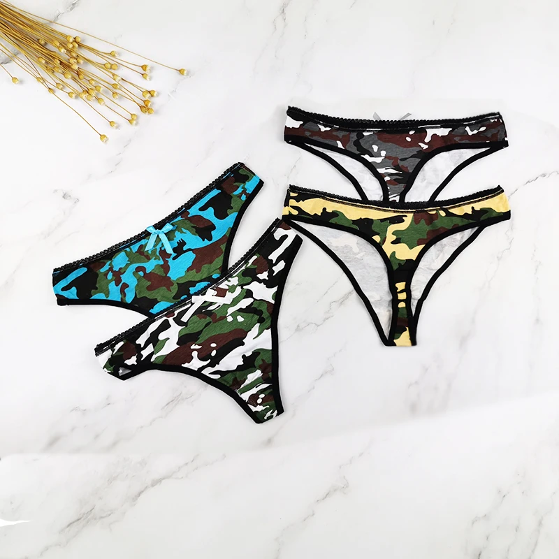 ropa interior camuflaje mujer