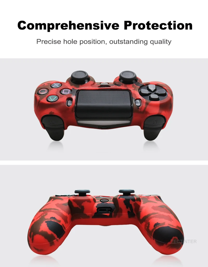 18 цветов мягкий силиконовый резиновый чехол для PS4 Геймпад защитный Sony Play Station4 Pro