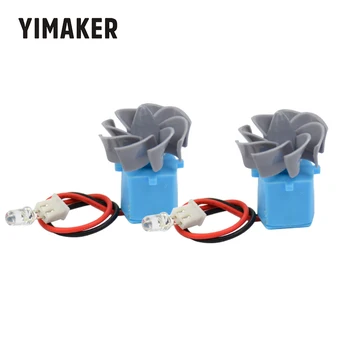 

YIMAKER 2pcs 0.01-15V Micro Wind Hydro Turbines Hydraulic Dual Wind Generator Model Generator Free Shipping
