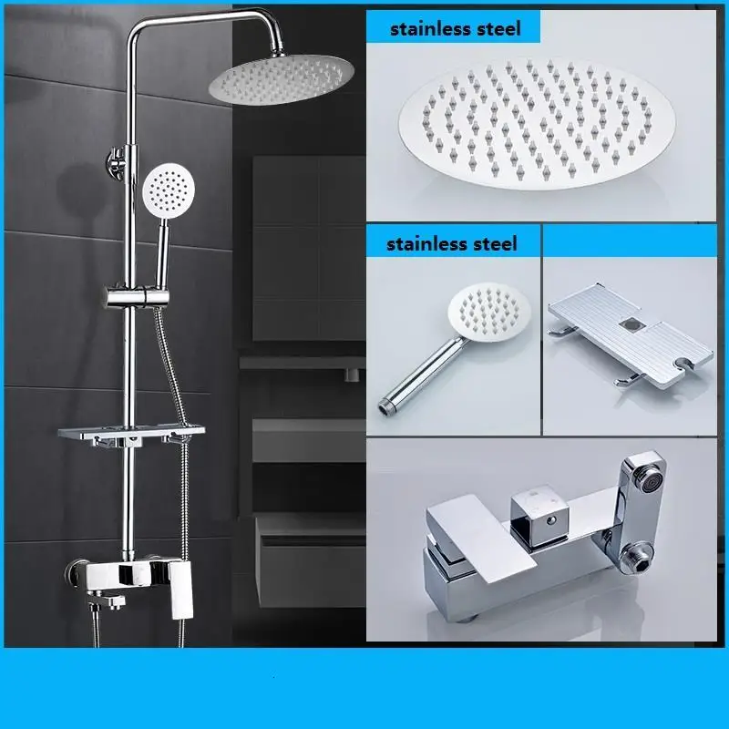 Regendouche Choveiro Painel Douchette Black Duschset Duschsystem Banheiro Ducha Dusche Chuveiro Eletrico Douche Bathroom Shower
