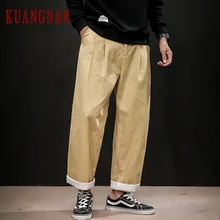 KUANGNAN брюки карго мужская Японская уличная одежда Спортивные штаны мужские модные джоггеры брюки мужские тренировочные хип-хоп 5XL осень Новинка