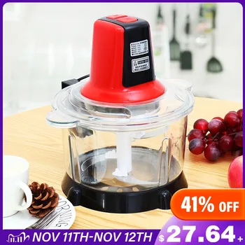 

5L 2Speeds Automatic Powerful Meat Grinder Multifunctional Electric Food Processor Spice Garlic Vegetable Chopper Slicer Cutter