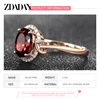 ZDADAN 925 Sterling Silver Big Oval Ruby Zircon Ring For Women Temperament Jewelry Accessories Gift 5
