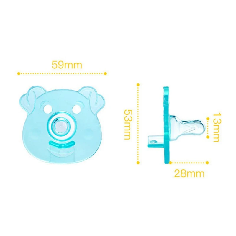 New Hot Cute Baby Pacifier Safe Newborn Infant Toddlers Baby Pacifier Silicone Nipple Soother Anti-dust Lid Infant Teethers