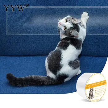 

Cat Anti-Grab Stickers White Pvc Furniture Cat Anti-Scratch Protector Pet Sofa Protective Tape Pet Products Pet Accessories