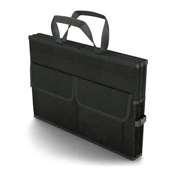 

Multi-Pocket Shopping Bag Portable Foldable Non-Woven Reusable Large Grocery Tote Bag Car Organizer Truck Picnic Container Bag