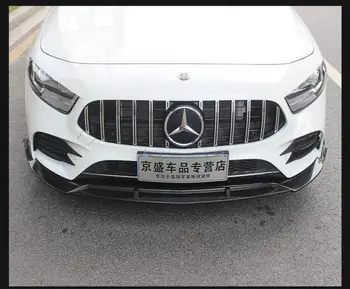

ABS Carbon Fiber Front Bumper Lip Splitters Aprons Flaps Spoiler Trims For Benz W177 A Class A35 A180 A200 A260 2019 2020