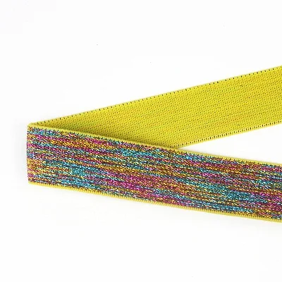 Резинки 25 мм разноцветные резинки пояс для одежды DIY сумки обувь украшения волос Аксессуары швейные принадлежности - Цвет: Colours on Yellow