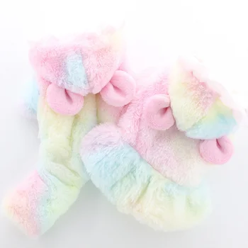 

Winter Dog Clothes Sweethearts Jacket Jumpsuit Colorful Dress For Dogs Fleece Warm Teddy Poodle Clothes For Dogs