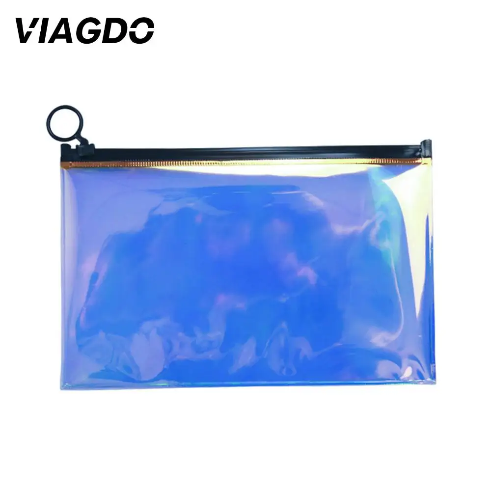 

Storage Bag Makeup Bag Zipper Plastic Waterproof Women Gift TPU Transparent Fashion Laser Cosmetics Environmental Protection
