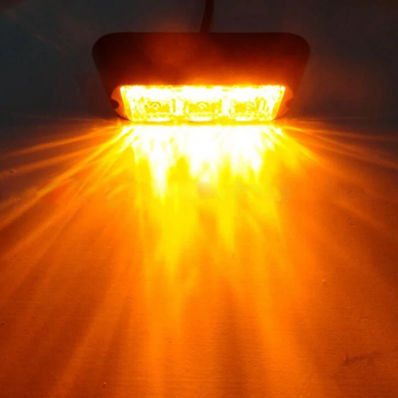 2 шт. 3-Led стробоскопический светильник желтый Водонепроницаемый аварийная вспышка Сигнал Поворота Боковой Предупреждение ющий светильник для внедорожника пикапа
