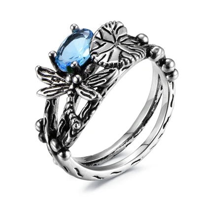 PANSYSEN, высокое качество, 7 цветов, кольца с топазом для женщин, 925 пробы, Серебряное Ювелирное кольцо,, вечерние, рождественский подарок - Цвет камня: Light blue