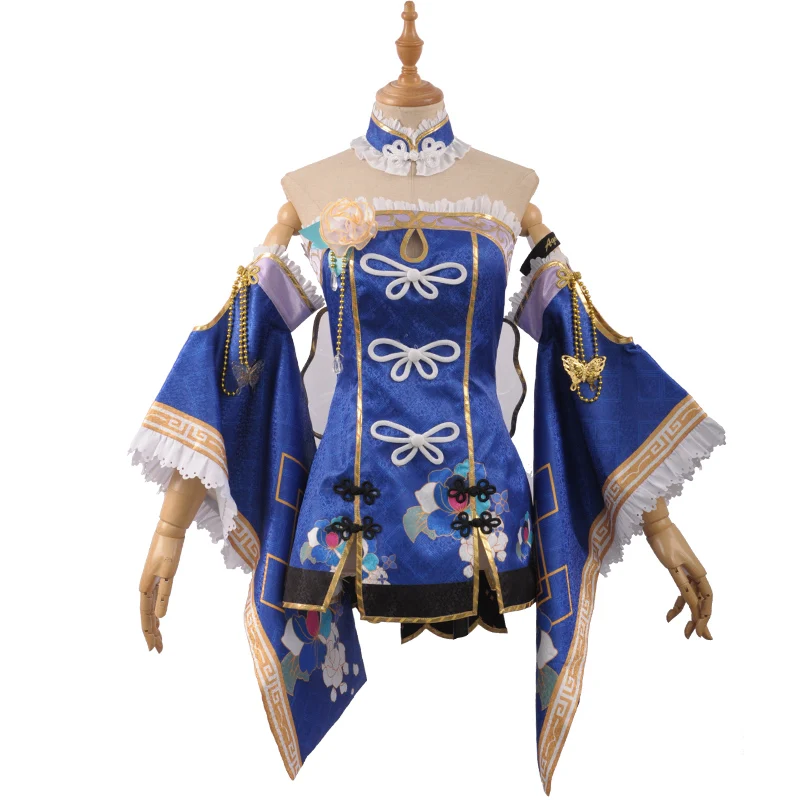 

Anime Love Live Kanan Matsuura Cosplay Costume Dress Headwear Daily Cheongsam Carnival Party Festival Uniform Brand New