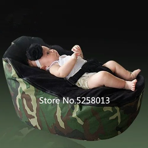Корова фиолетовый чехол Детская сумка кресло, портативный младенческой beanbag малышей кровати