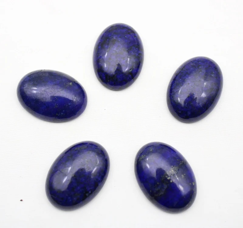 18x25mm Natural stone amethysts crystal Oval cabochon no hole beads for jewelry making Clothes necklace accessories 1pcs - Цвет: NO.4
