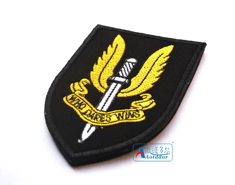 Деликатный Вышитый Флаг Великобритании Airborne SWAT Team(Великобритания Air service SAS) с застежкой-липучкой