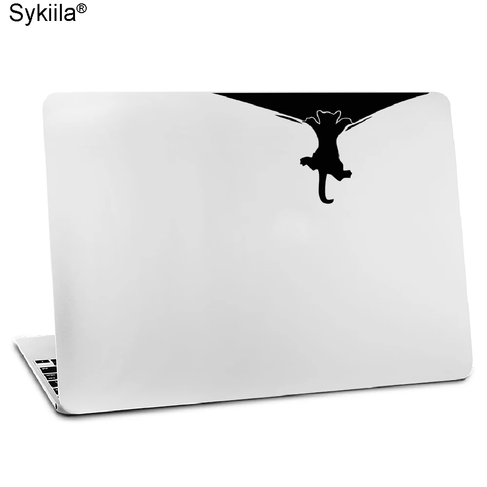 Artstickers. Autocollant pour Ordinateur Portable 11 et 13 Motif Chat.  Autocollant pour MacBook Pro Air Mac. Couleur : Noir. Cadeau Spilart,  Marque