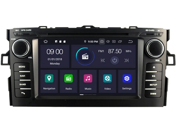 PX5 Octa(8)-Core Android 9,0 автомобильный dvd-плеер для TOYOTA AURIS 2007-2011 Автомобильный аудио gps Мультимедиа Навигация