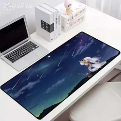Tapete de mesa inuyasha anime mouse pad acessórios do computador mousepad empresa gaming teclado pc tapetes mausepad tapete portátil quente
