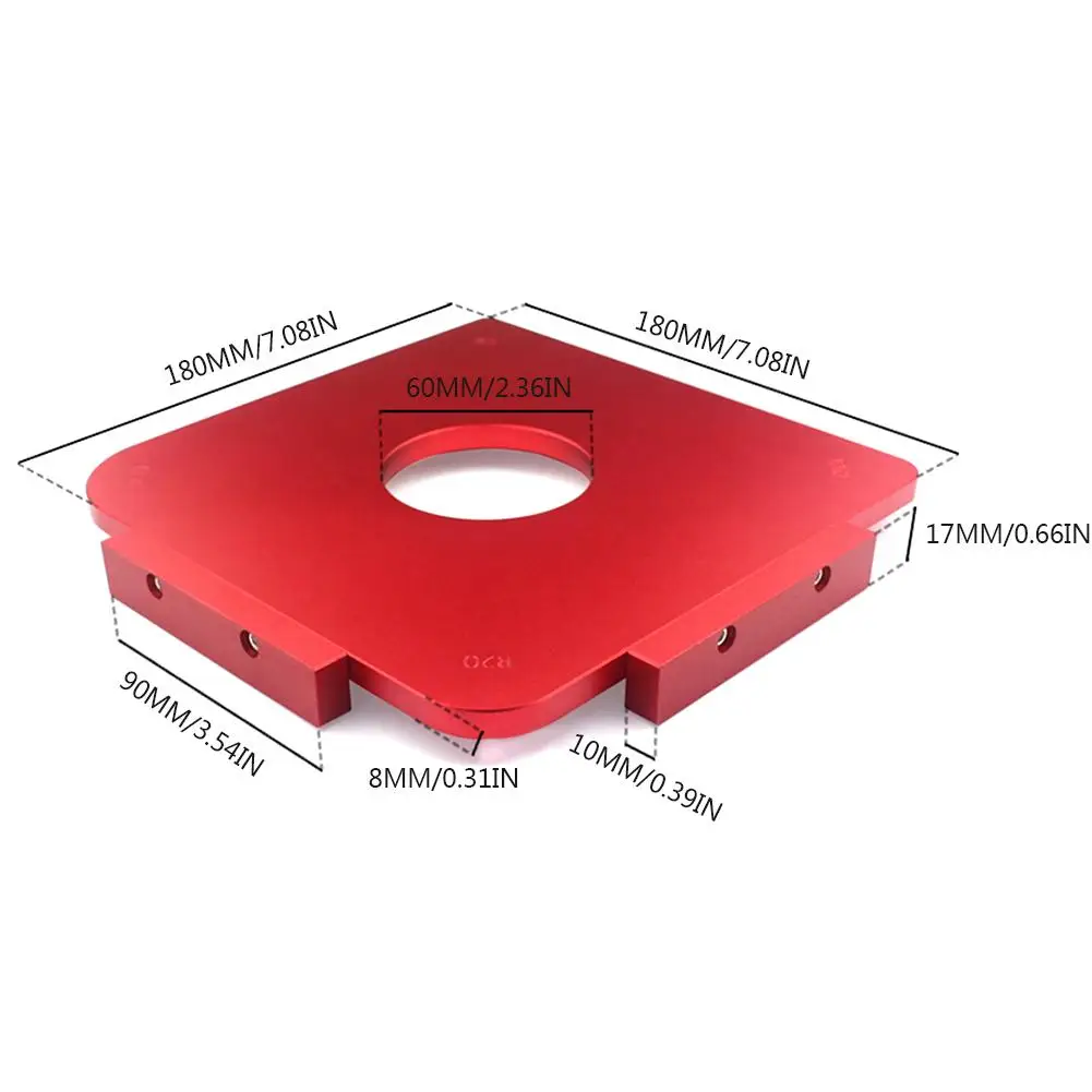 

New 4 In 1 R5/R10/R20/R30 Router Temple Plate Wood Panel Radius R Plate Quick-Jig Router Table Bit Corner Jig Trimming Machine