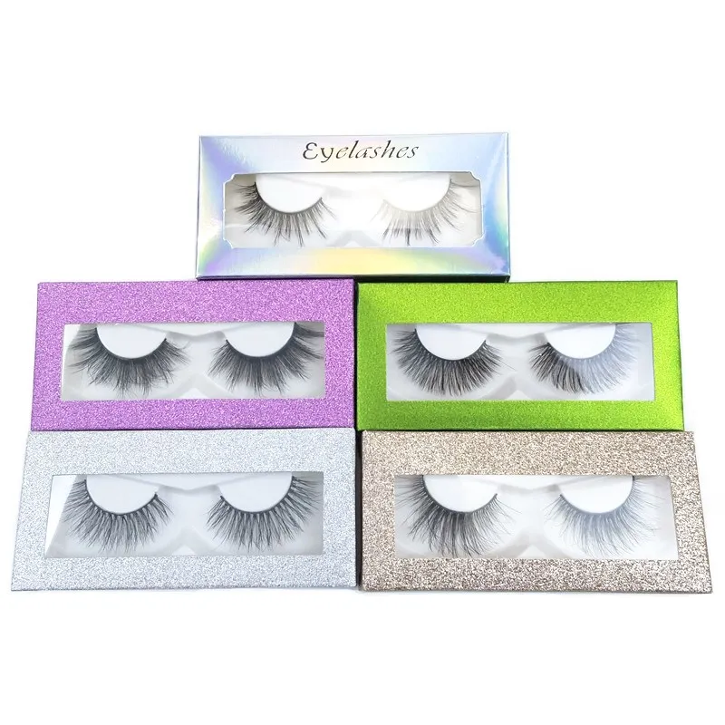 6Thick Fluffy Lashes False Eyelashes Criss-cross Long Dramatic High Volume Eyelash Extension makeup Tools Eyelashes