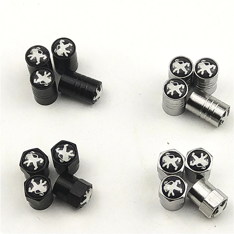 

car sticker 2019 Cap AIR VALVE CAP FOR Peugeot 107 207 307 407 308 607 508 3008 Motorcycle Car Styling Accessories