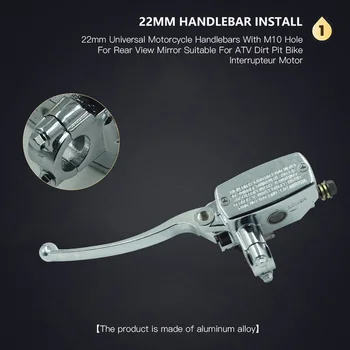 

1 Pair 22MM Motorcycle Accessories Disc Brake Upper Pump Hydraulic Assembly Left Right With 22mm Diameter Handlebar