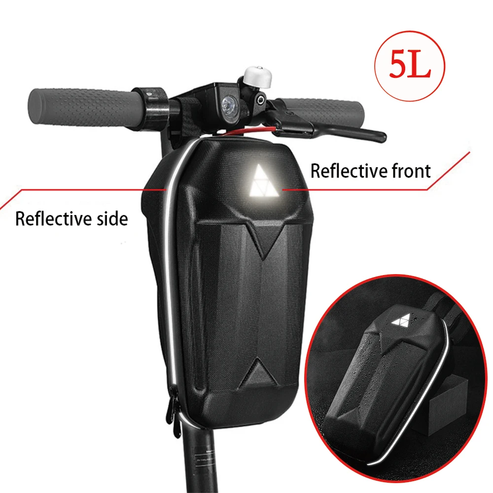 Electric Scooter Front Bag Hard Shell Waterproof Storage Bag Bike Handlebar Bag Electric