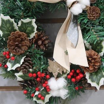 

30CM Wreath For Xmas Party Garland Ornament Shopping Mall Hotel Family