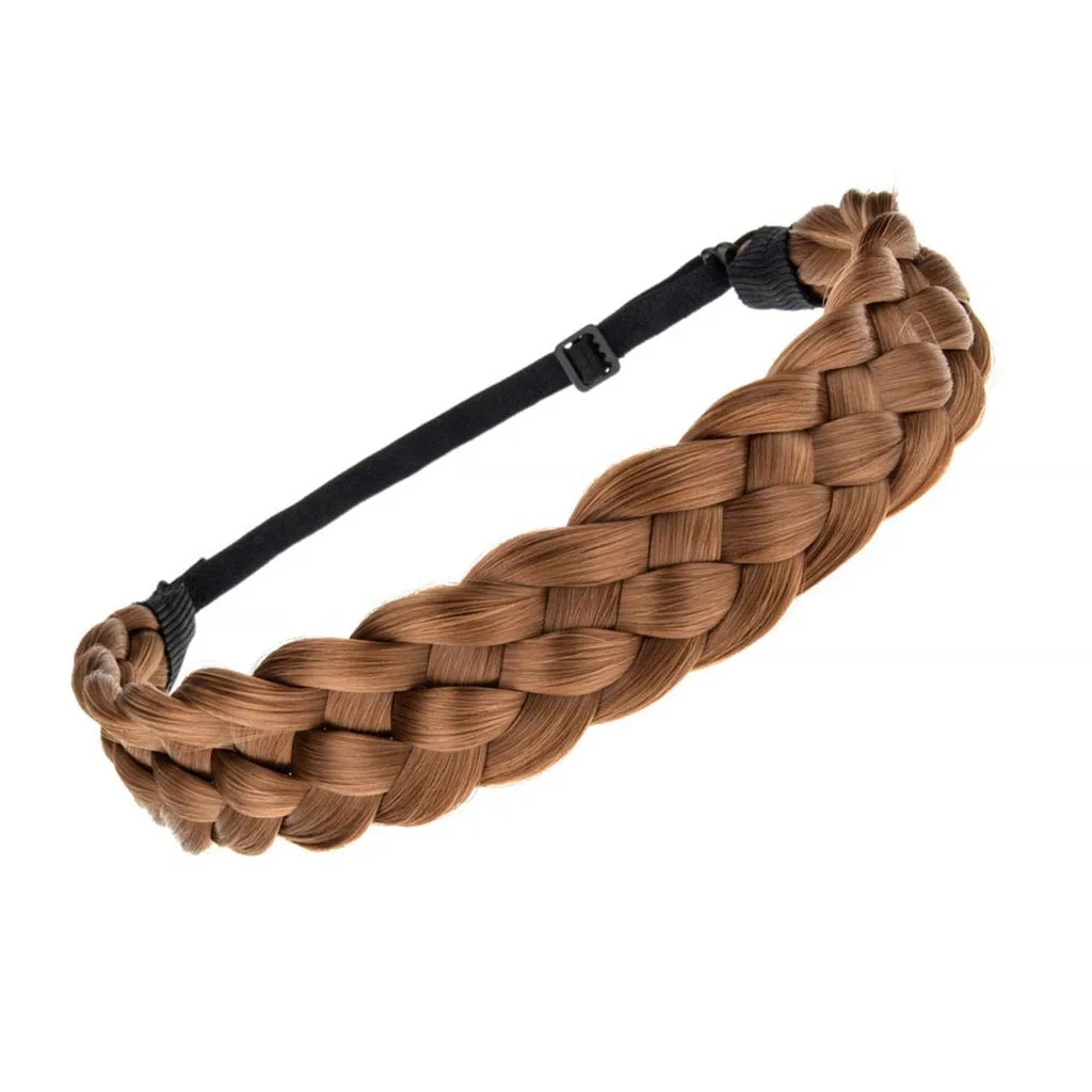JAYCOSIN Accessory Trendy Wild Lady Synthetic Wig Braided Hair Band Design Simple Elastic Twist Headband Princess Hair 1217#2