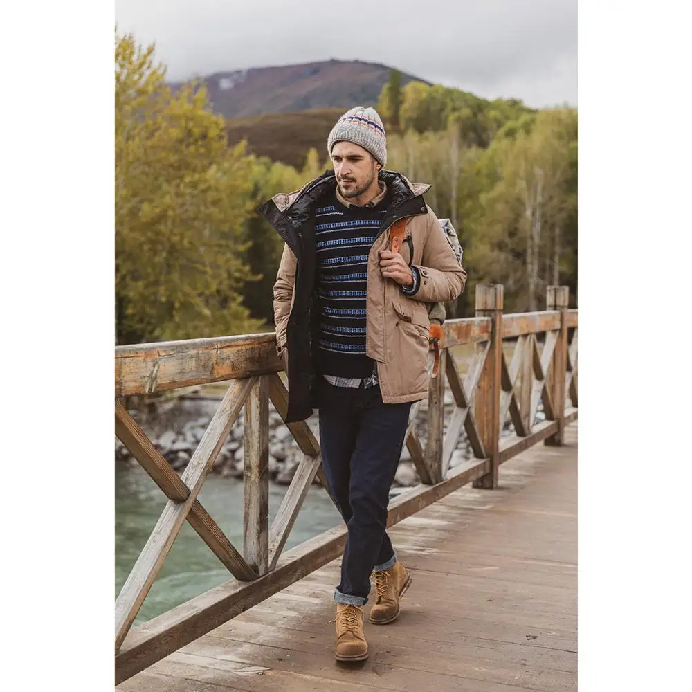 SIMWOOD 2019 Autumn Winter New Sweater men striped mix wool contrast color knitted pullover sweaters  190412