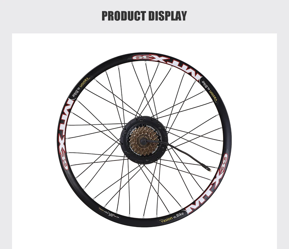 Discount E BIKE Conversion Kit 48V 500W with Bafang Hub Motor Set For Electric Bike Conversion Kit with BAFANG Engine Rear Wheel Motor 6