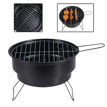 

Portable Barbecue Grill Food Carbon Furnace Barbecue Stove Cooking Oven Alcohol Grill Household BBQ Tools With Carrying Bag