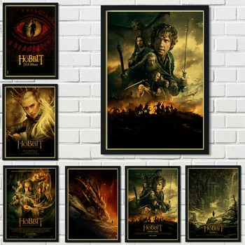 

Retro Kraft Paper Style High Quality Canvas Poster American Popular Action Fantasy TV Show The Hobbit Wall Decoration o209
