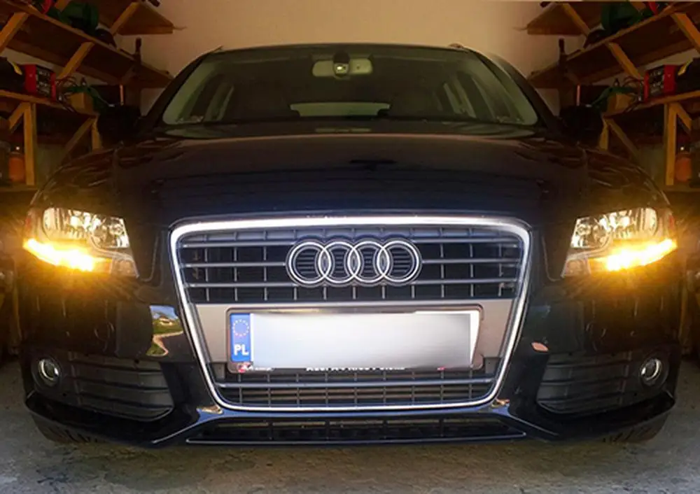 2x T15 501 W16W светодиодный DRL для вождения, задний стоп-сигнал, сигнальный светильник, янтарный