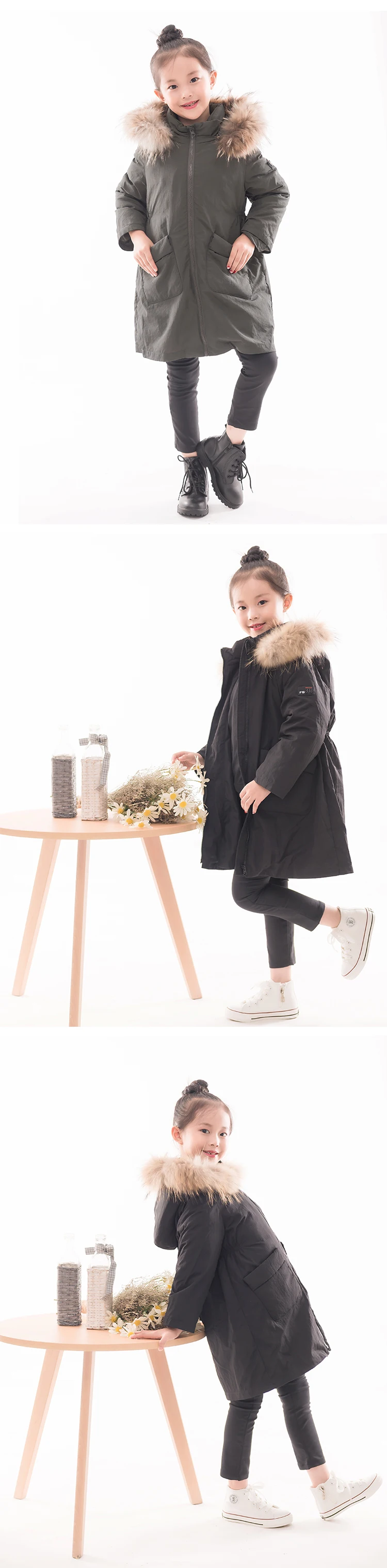 Bilemi baby/лучшие модные трендовые Зимние очень теплые красивые Молодежные дешевые пальто для маленьких девочек