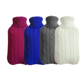 

22designs 2000ml Knitted Hot Water Container Cover Cold-proof Washable Removable Protective Heat Preservation Hot Water Bag Case