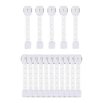 

5/10Pcs Baby Safe Fridge Drawer Cupboard Cabinet Protection Strap Lock Protector Cabinet Locks