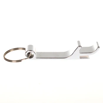 

Hot sale 4 in 1 Beer Bottle Opener Keychain Pocket anodized Aluminum Can Opener Jar Openers Portable key chain pendants ornament