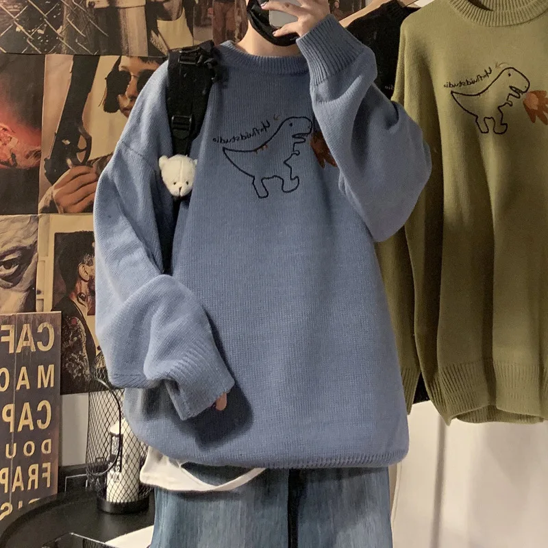 

Pullovers Women Cartoon Sweater Winter Knitted Ulzzang Sweet Kawaii Oversize Chic Hot Sale Loose Jumper Student Womens Daily New