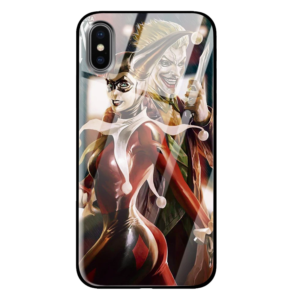 В стиле «Джокер» для iPhone 5 5S 6 6s 7 8 Plus X XS XR 11 Pro макс. закаленное стекло чехлы - Цвет: 2