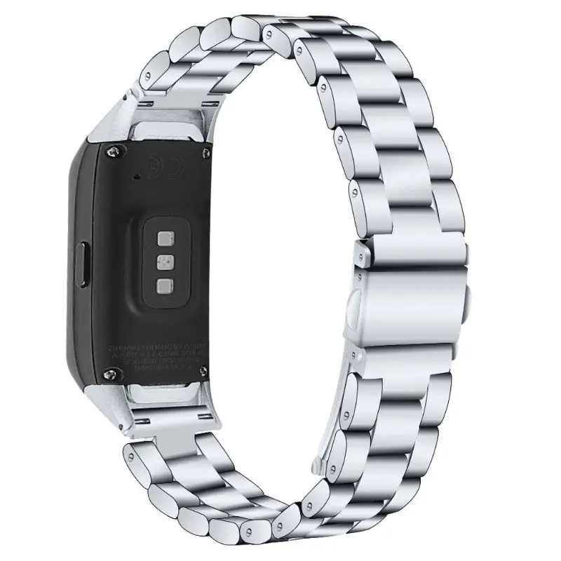 Подходит для samsung Galaxy Fit SM-R370 ремешок из нержавеющей стали с тремя бусинами