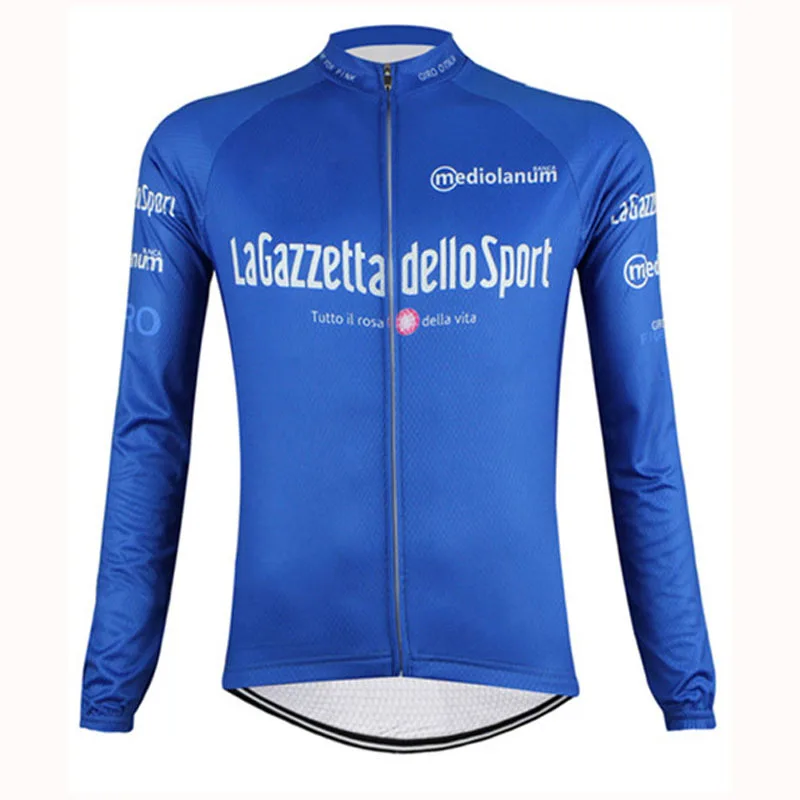 Новинка, Мужская футболка Tour De ITALIA с длинным рукавом на весну и осень, дышащая одежда для велоспорта, одежда для велоспорта, спортивная одежда - Цвет: Style-5