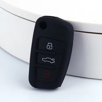 Custodia portachiavi in Silicone Custodia/cover per Chiave/telecomando per Audi A3 A1 A6L misura per Audi Q2L Q3 Q7 per Audi S3 R8 ecc accessori per auto modello Styling Case - Custodia portachiavi in Silicone Cover chiave adatta per Audi A3 A1 A6L misura per Audi
