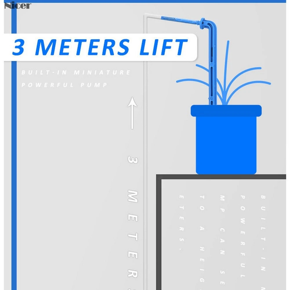 Automatic Watering Device Drip Irrigation Timing System Garden Water-Saving Smart USB / Solar Irrigation System Battery Powered